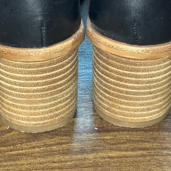 Madewell the Daniela Lace Up Black Leather Block Heel Sandal - size 7.5 - Picture 6 of 8